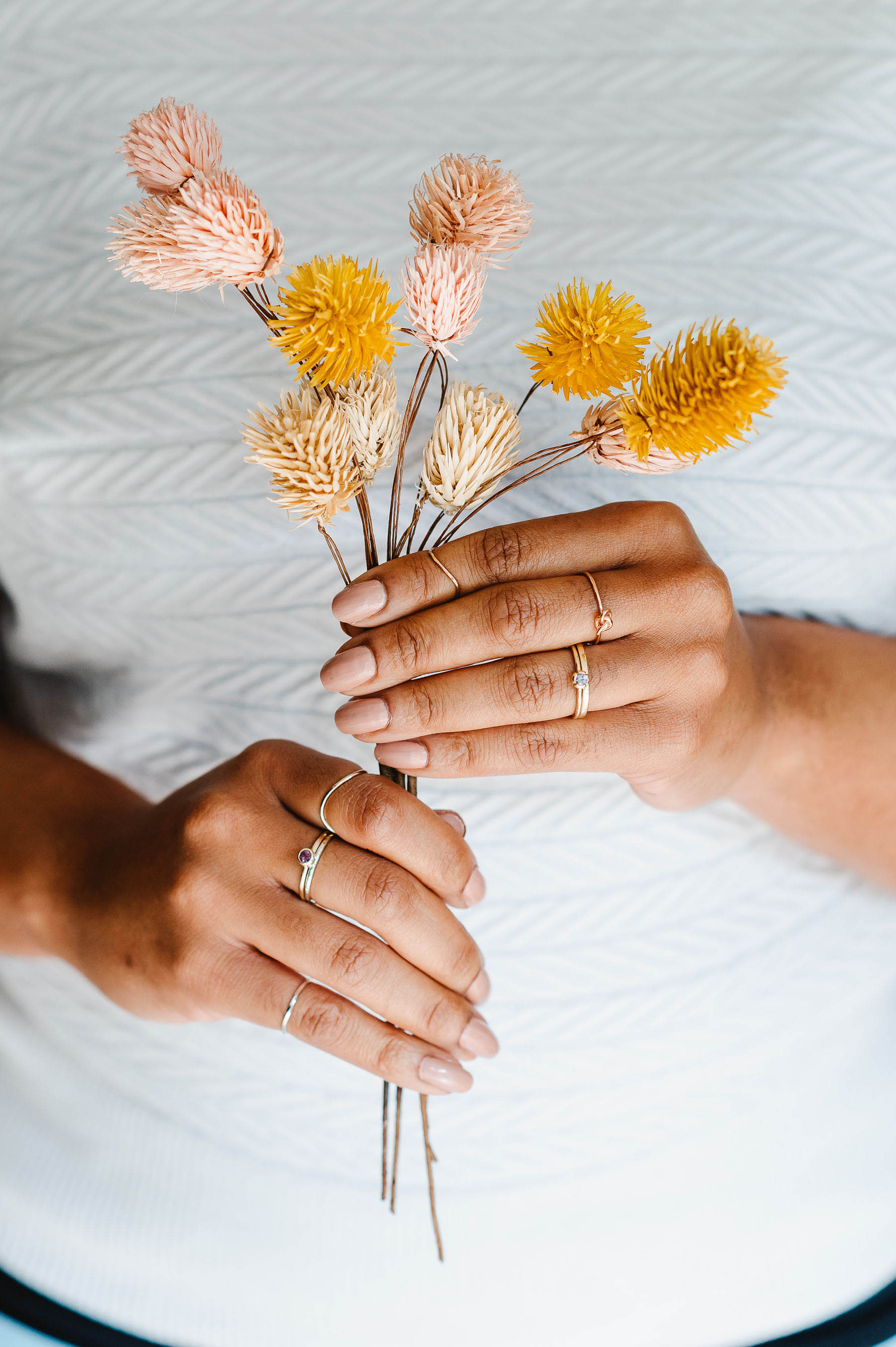 Recycled gold rings by Nikki Stark Jewellery