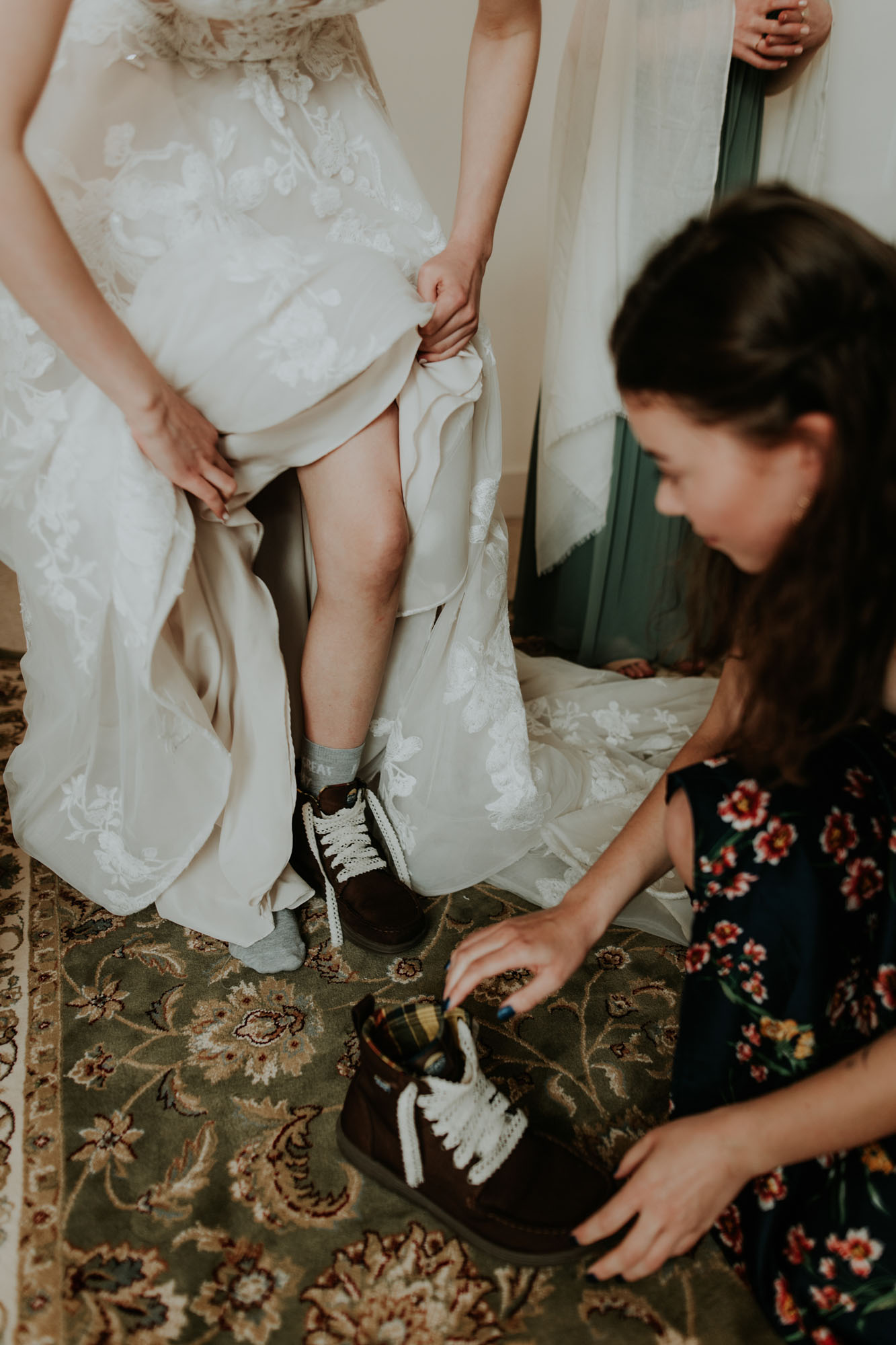 Vegan wedding boots