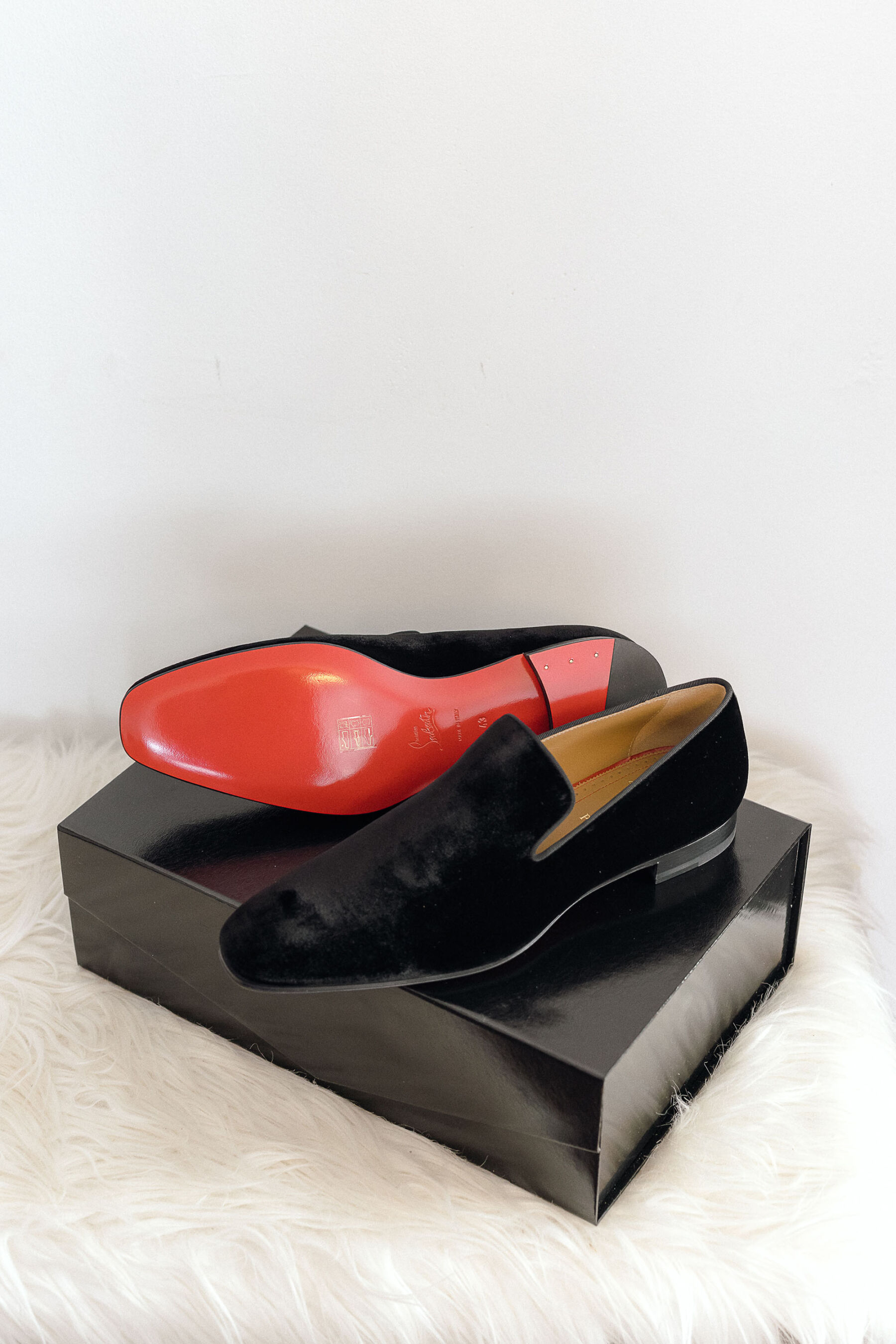 Black patent men's Louboutin shoes