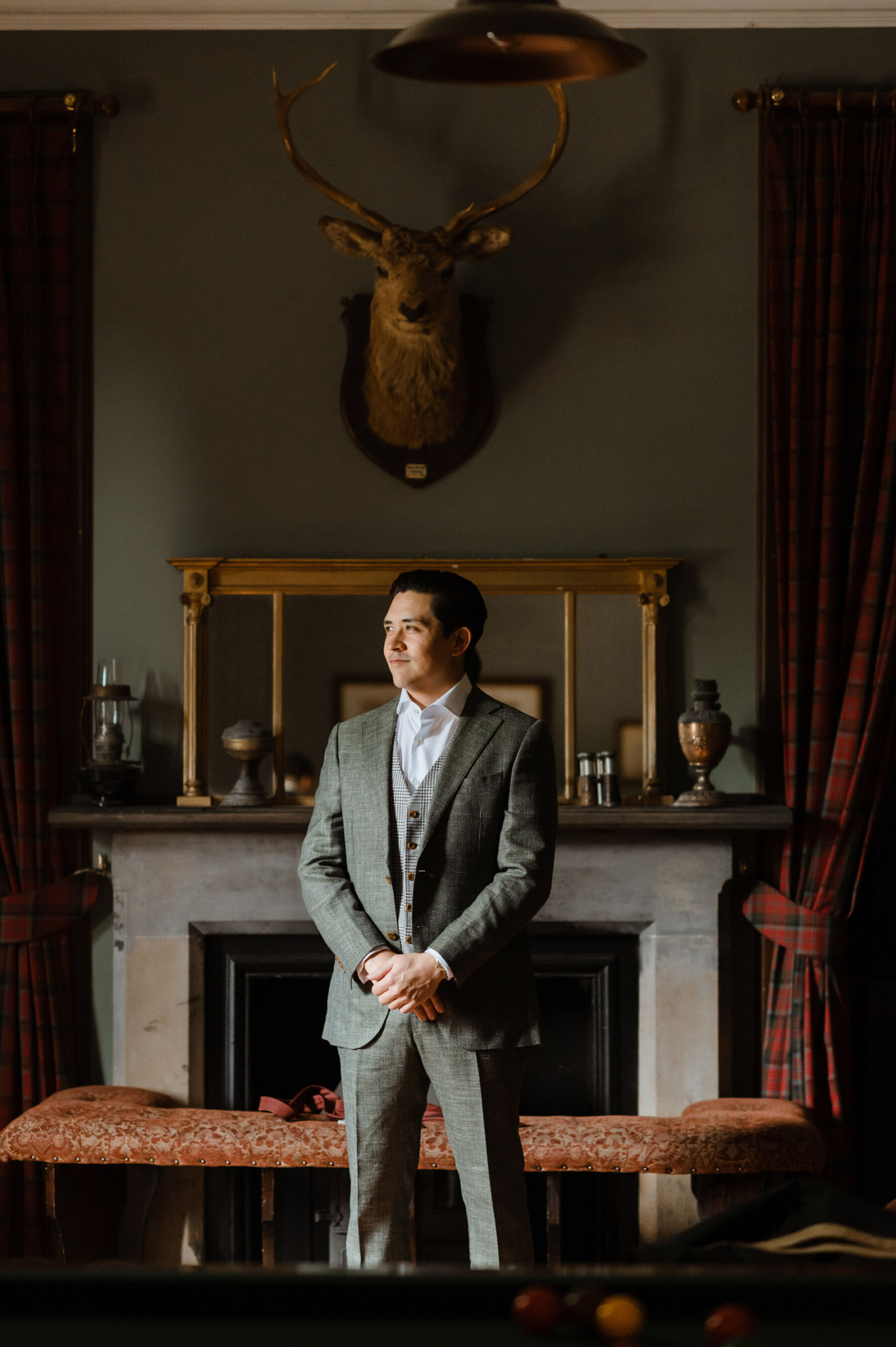 Groom wearing Suit Supply