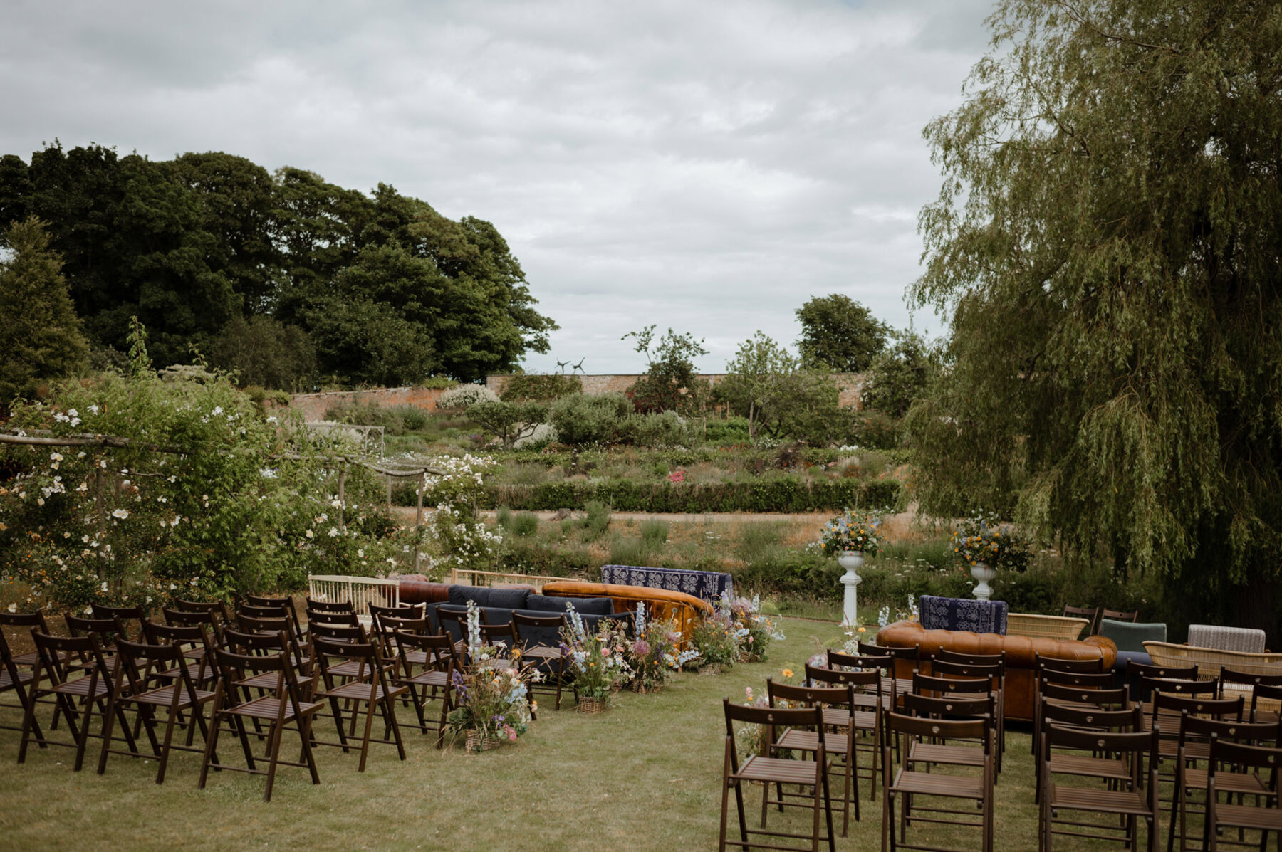 Cambo Estate outdoor wedding ceremony