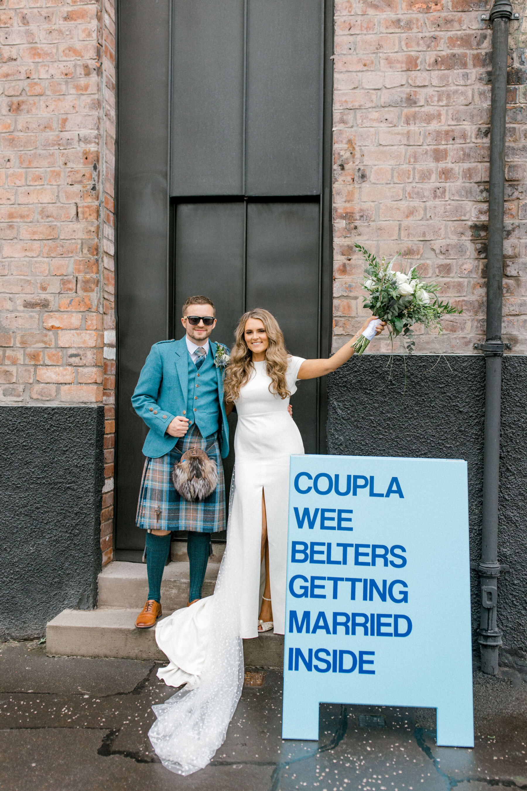 Coupla wee belters - wedding sign