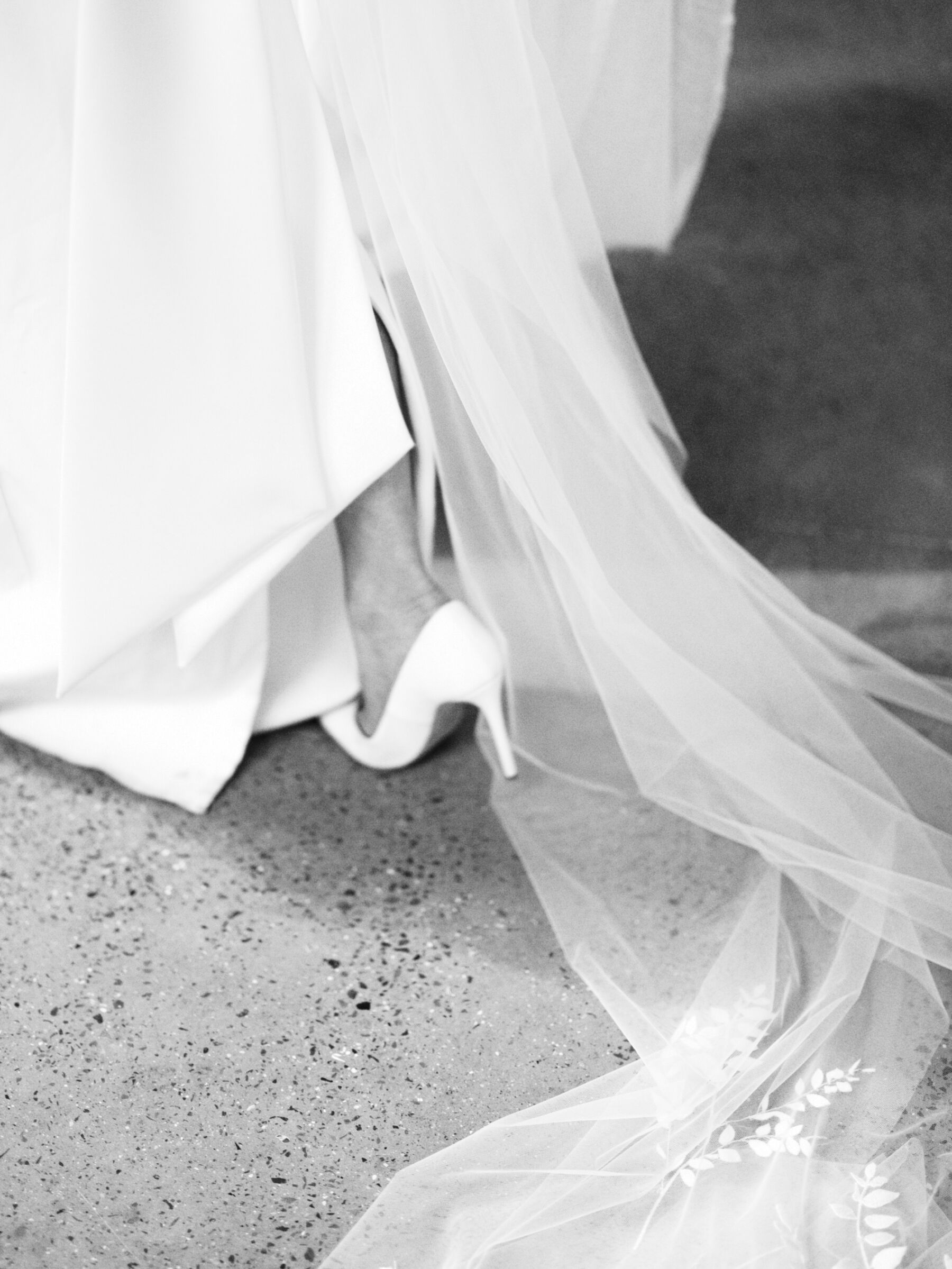 Elegant white court wedding shoes by Emmy London.