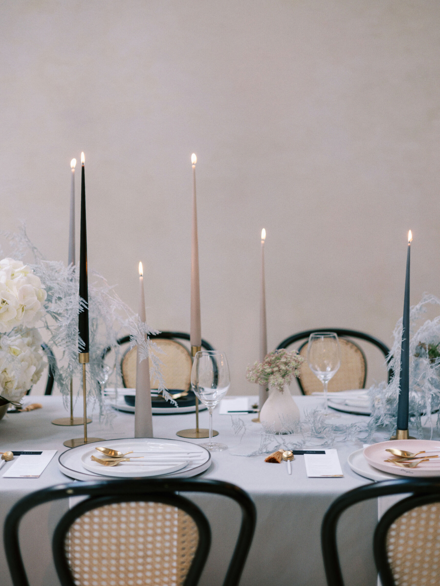 Tall tapered candles by Ester & Erik
