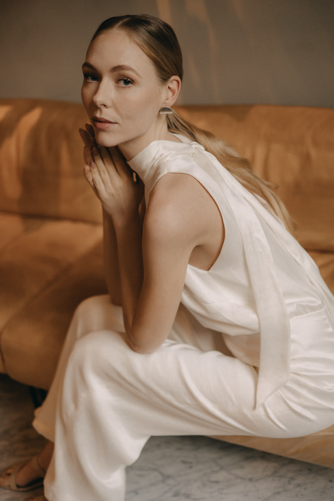 Andrea Hawkes ethical silk bridal jumpsuit