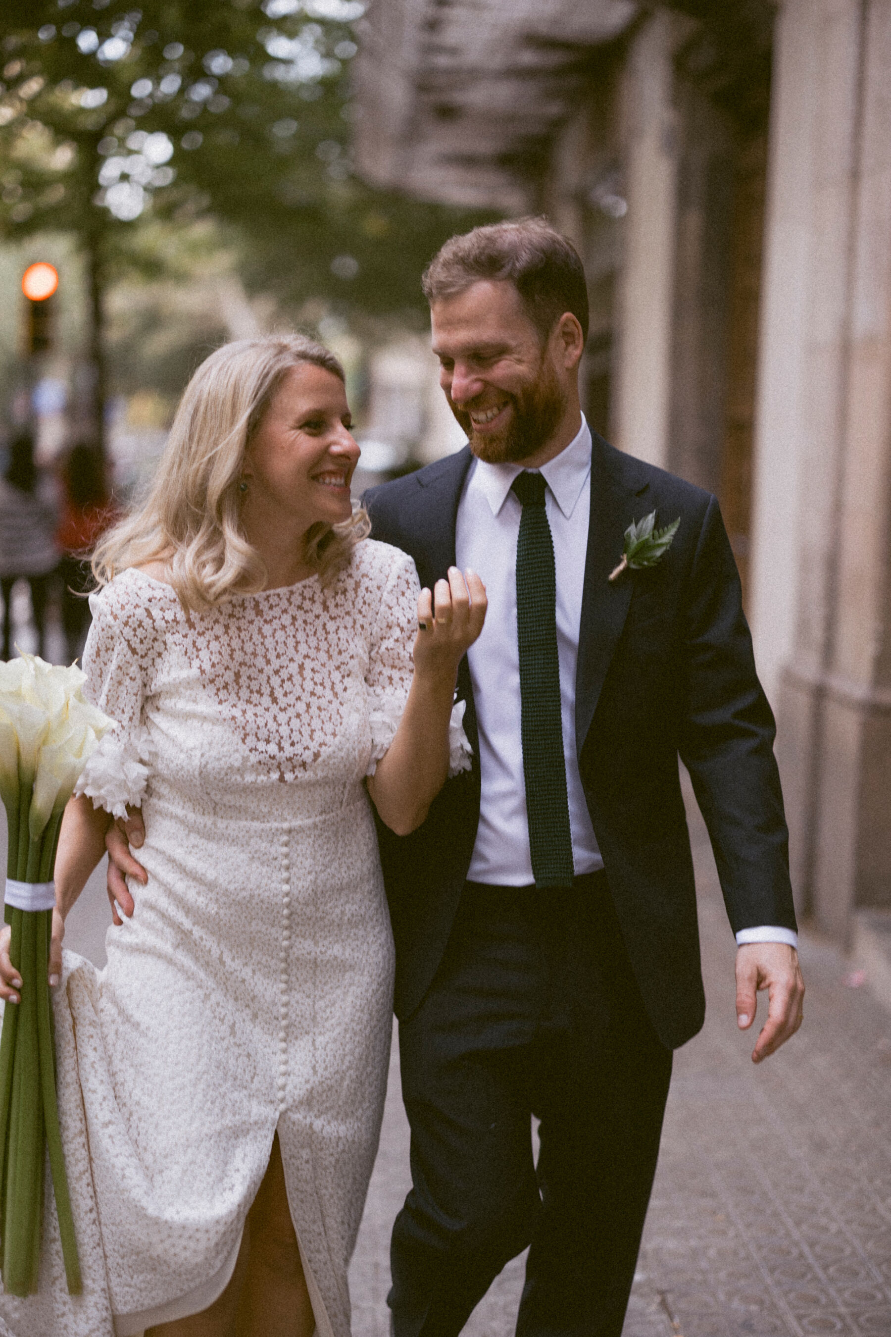 Bride in Immacle wedding dress inspired by the 1960's. Rebecca Rees Photography.