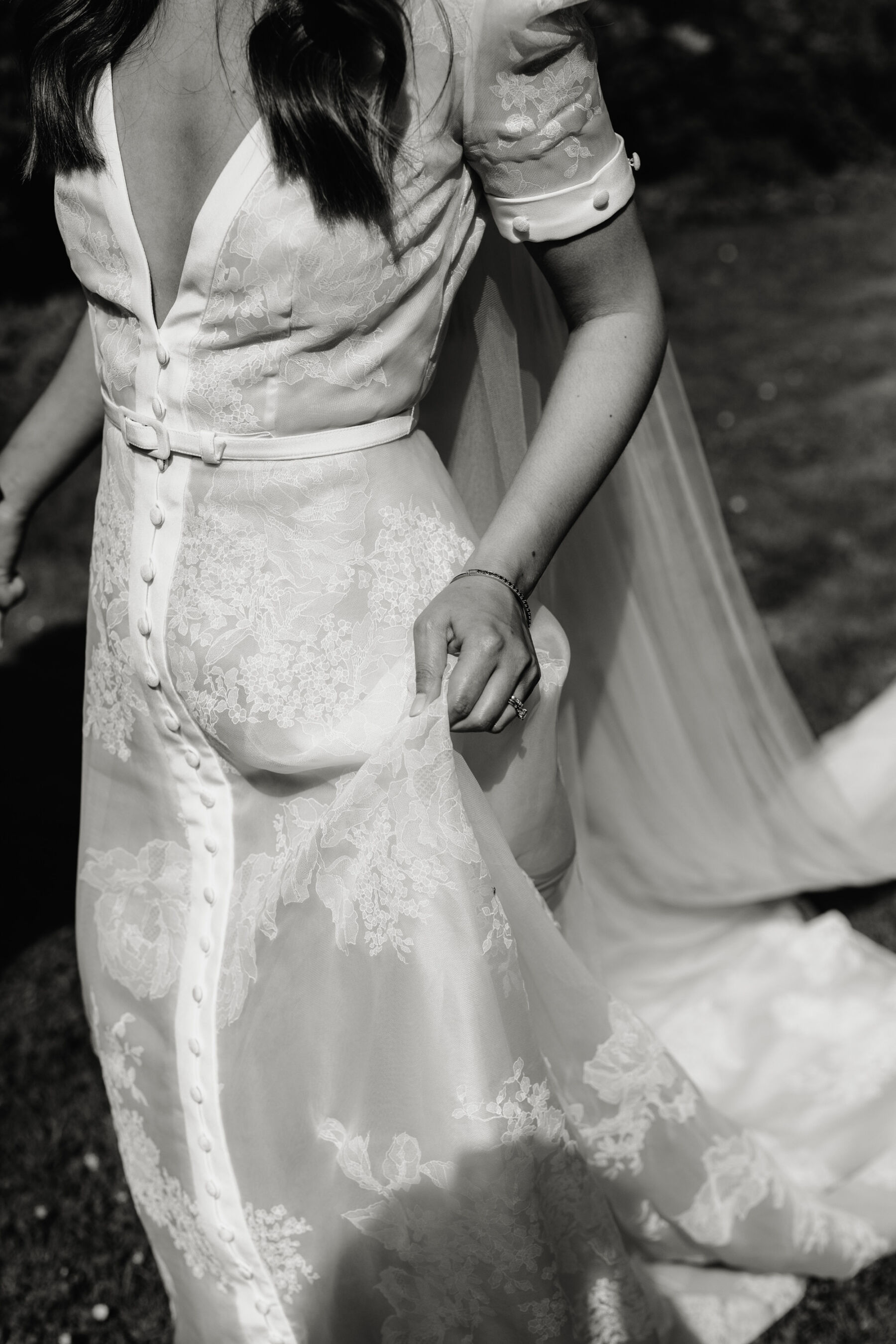 J Andreatta wedding dress. Agnes Black Photography.