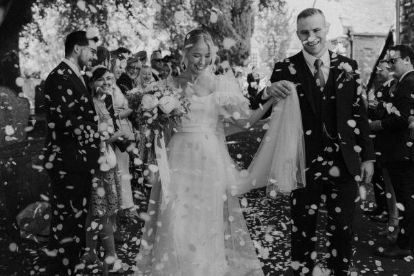 Alice in Halfpenny London for her Elegant English Vineyard Wedding