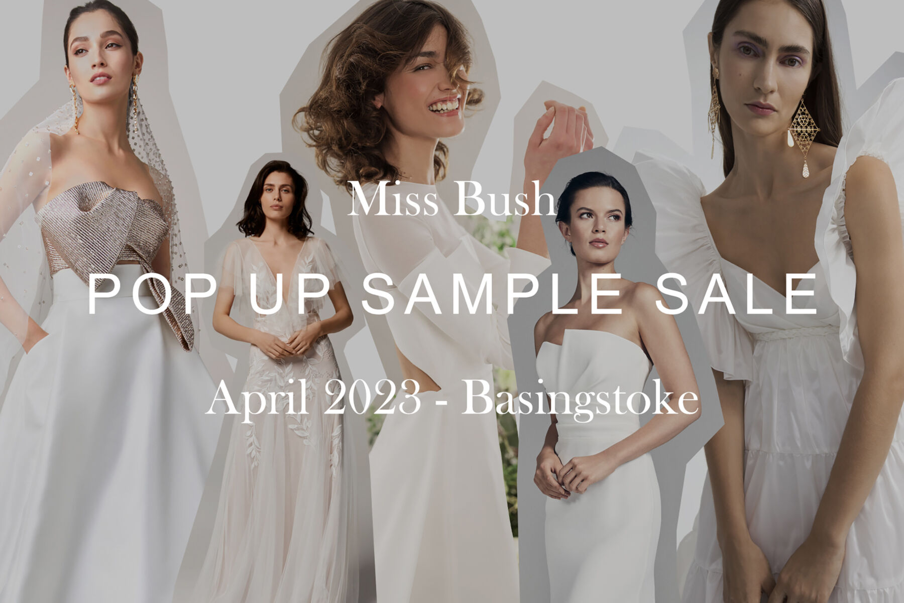 Miss Bush bridal and wedding dress sample sale.