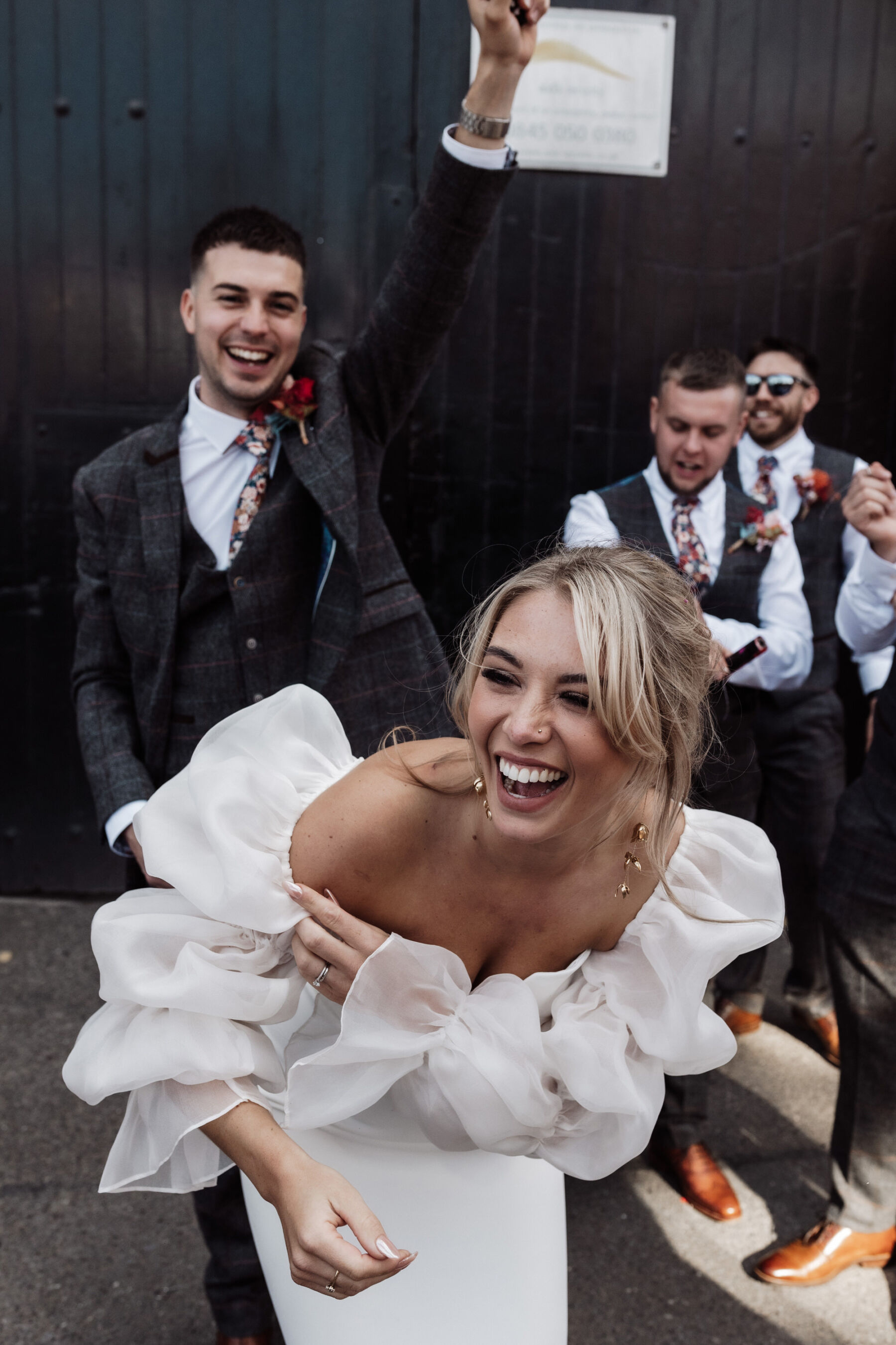 Peddler Warehouse wedding in Sheffield. Alexandria French Photography.