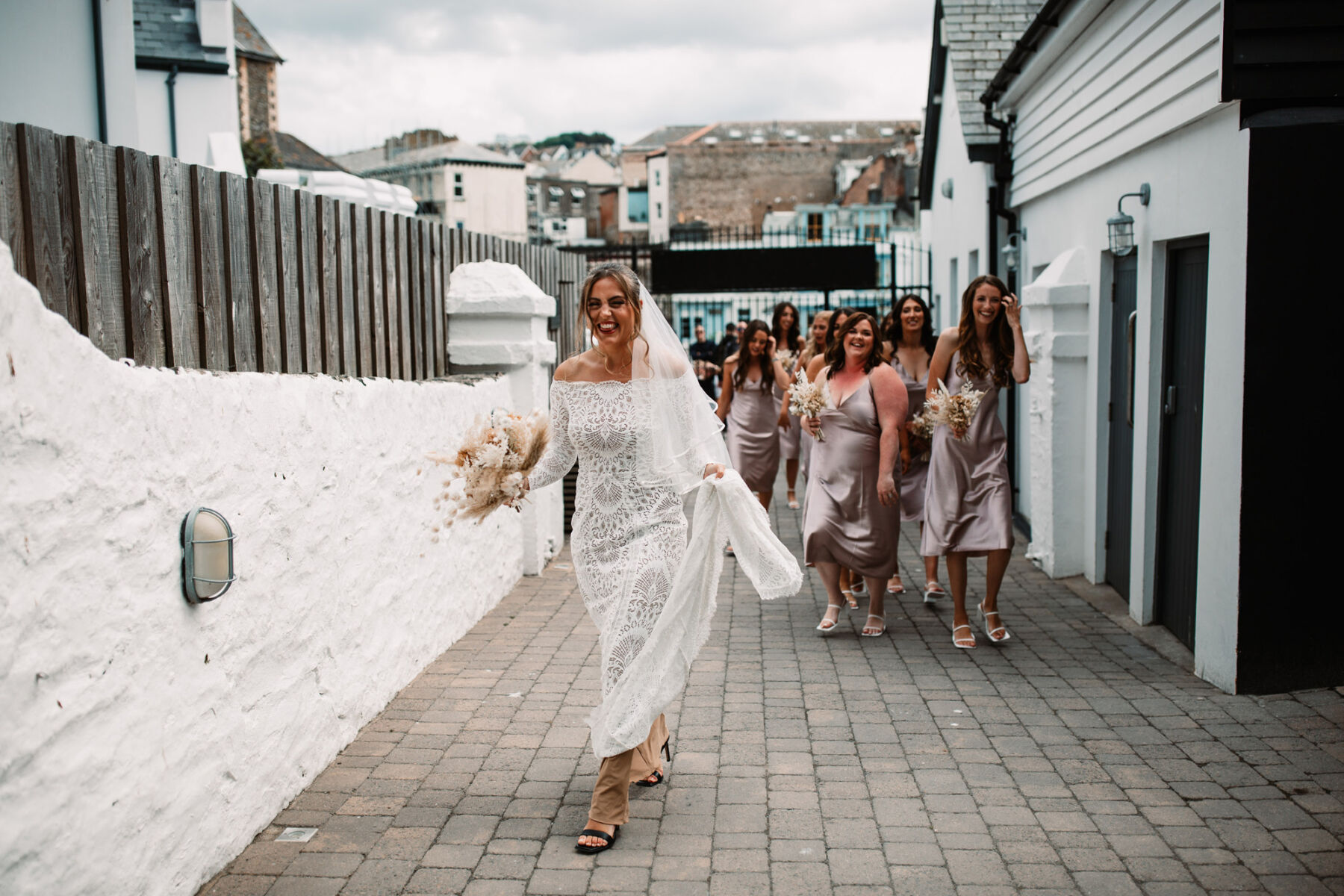 A Devon Wedding with a Sea View for Georgie in Grace Loves Lace 15 Grace Loves Lace wedding dress