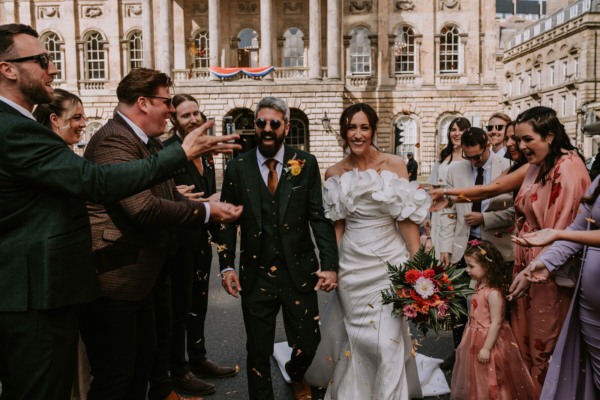 Charlotte Sands Bridal Designer and her Modern and Colourful Liverpool Wedding