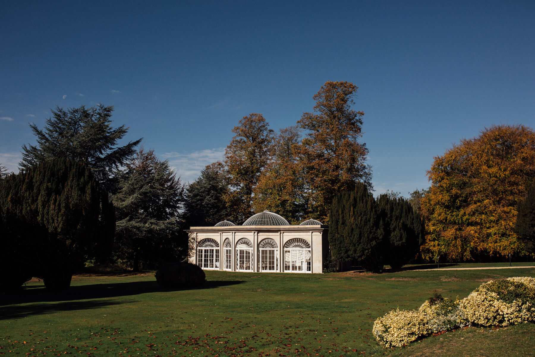 The orangery at Barton Hall wedding venue.