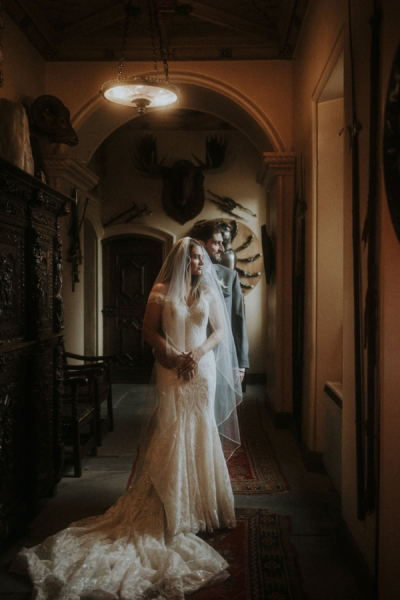 A Romantic Elopement at Fyvie Castle in Atmospheric Aberdeenshire