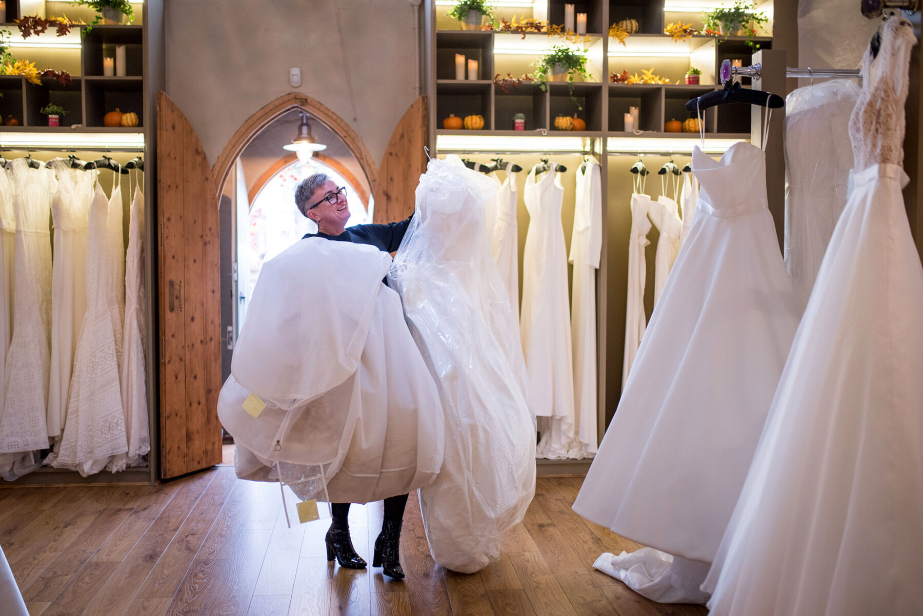 Emma Marshall of Miss Bush bridal boutique, Surrey, UK