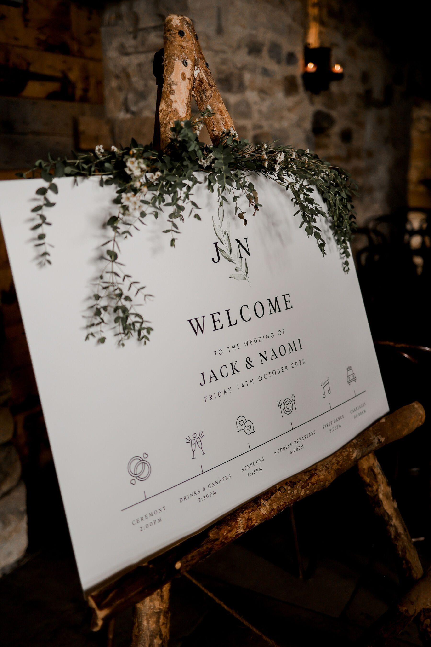 A Black Tie Wedding at Healey Barn in Northumberland for Naomi in Pronovias 17 Healey Barn Wedding Northumberland 38