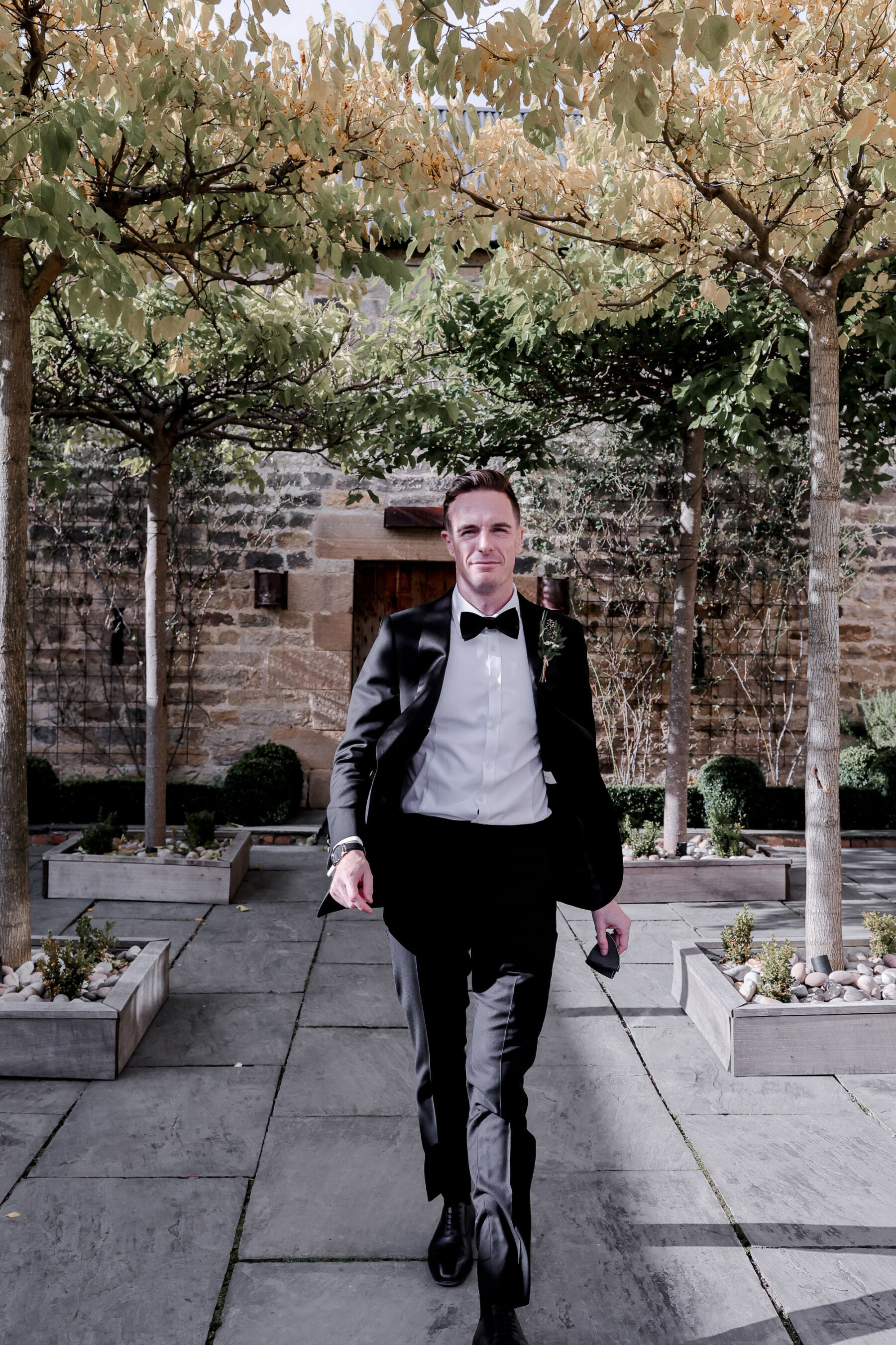 A Black Tie Wedding at Healey Barn in Northumberland for Naomi in Pronovias 18 Healey Barn Wedding Northumberland 40