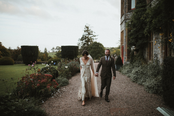 A Vintage Gown for Jade and Gareth’s 1920’s Inspired Autumn Wedding at Huntsham Court in Devon