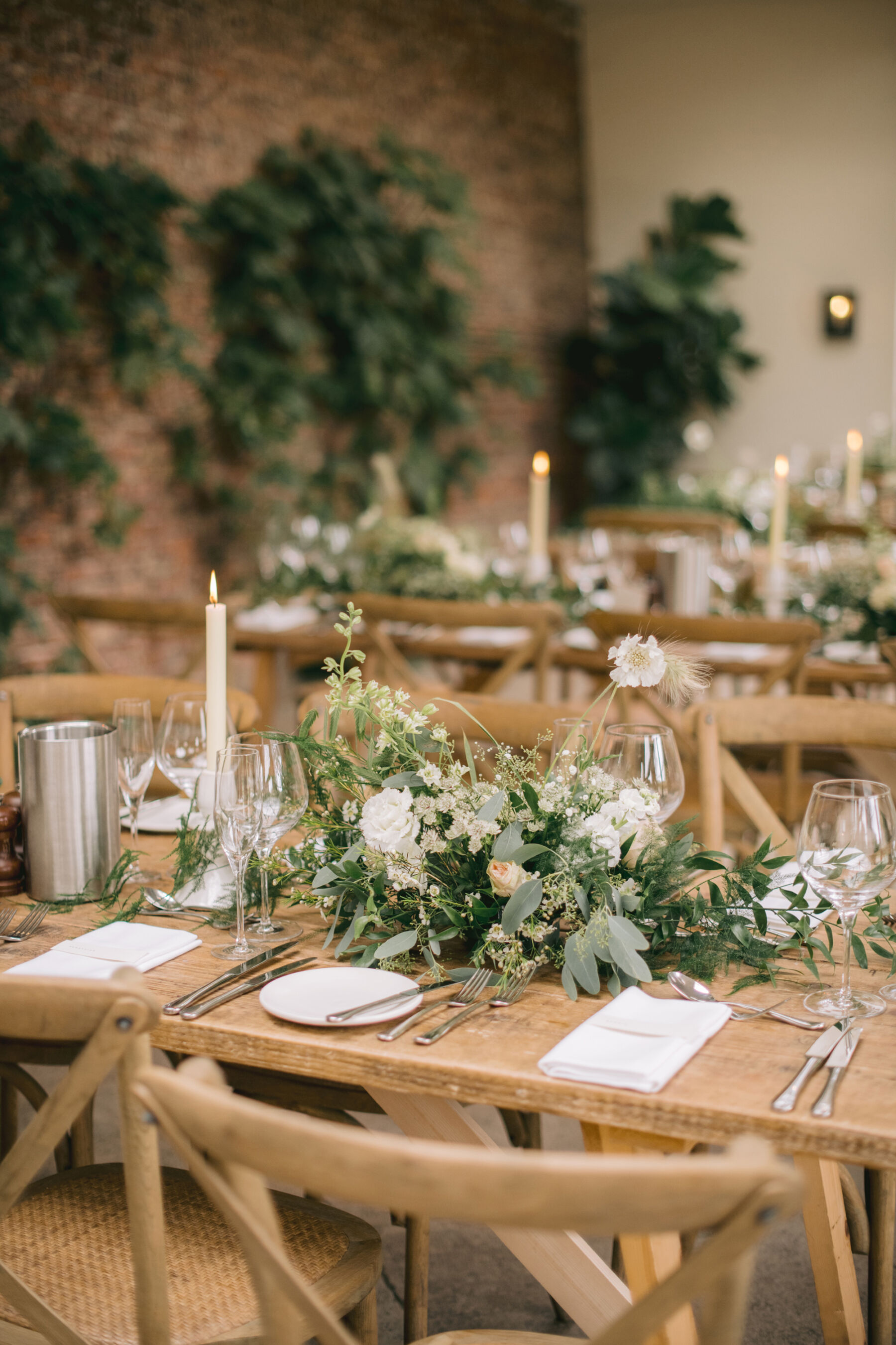 Frances and Ben's Classy, Classic English Summer Wedding at Middleton Lodge 29 Beautiful seasonal summer wedding table flowers at Middleton Lodge.