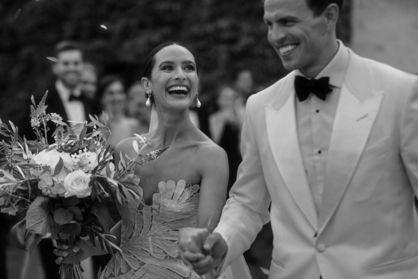 An Oscar de la Renta Gown and White Tuxedo for Sophia and Nick’s Classy and Elegant Italian Wedding