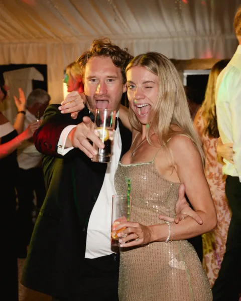 Guests at wedding