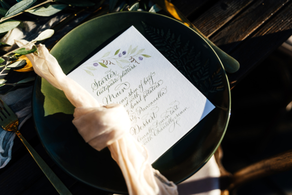 By Moon & Tide Wedding Calligraphy
