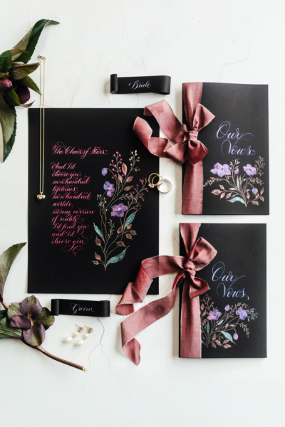 By Moon & Tide Wedding Calligraphy