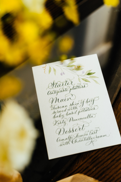 By Moon & Tide Wedding Calligraphy