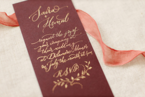 By Moon & Tide Wedding Calligraphy