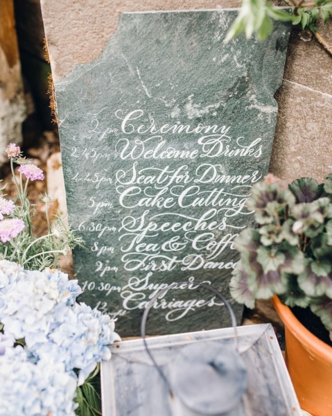 By Moon & Tide Wedding Calligraphy