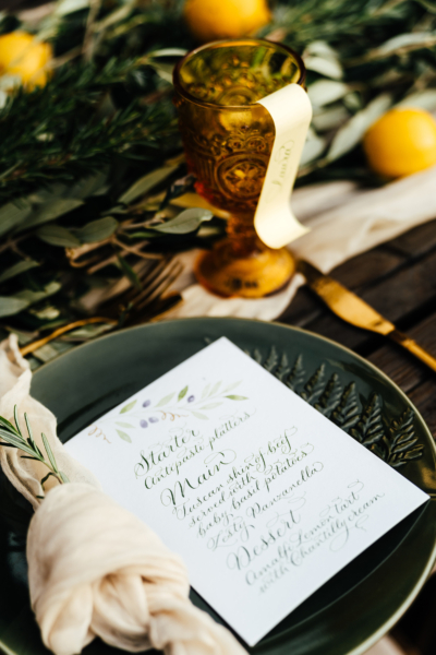 By Moon & Tide Wedding Calligraphy
