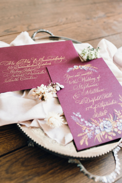 By Moon & Tide Wedding Calligraphy