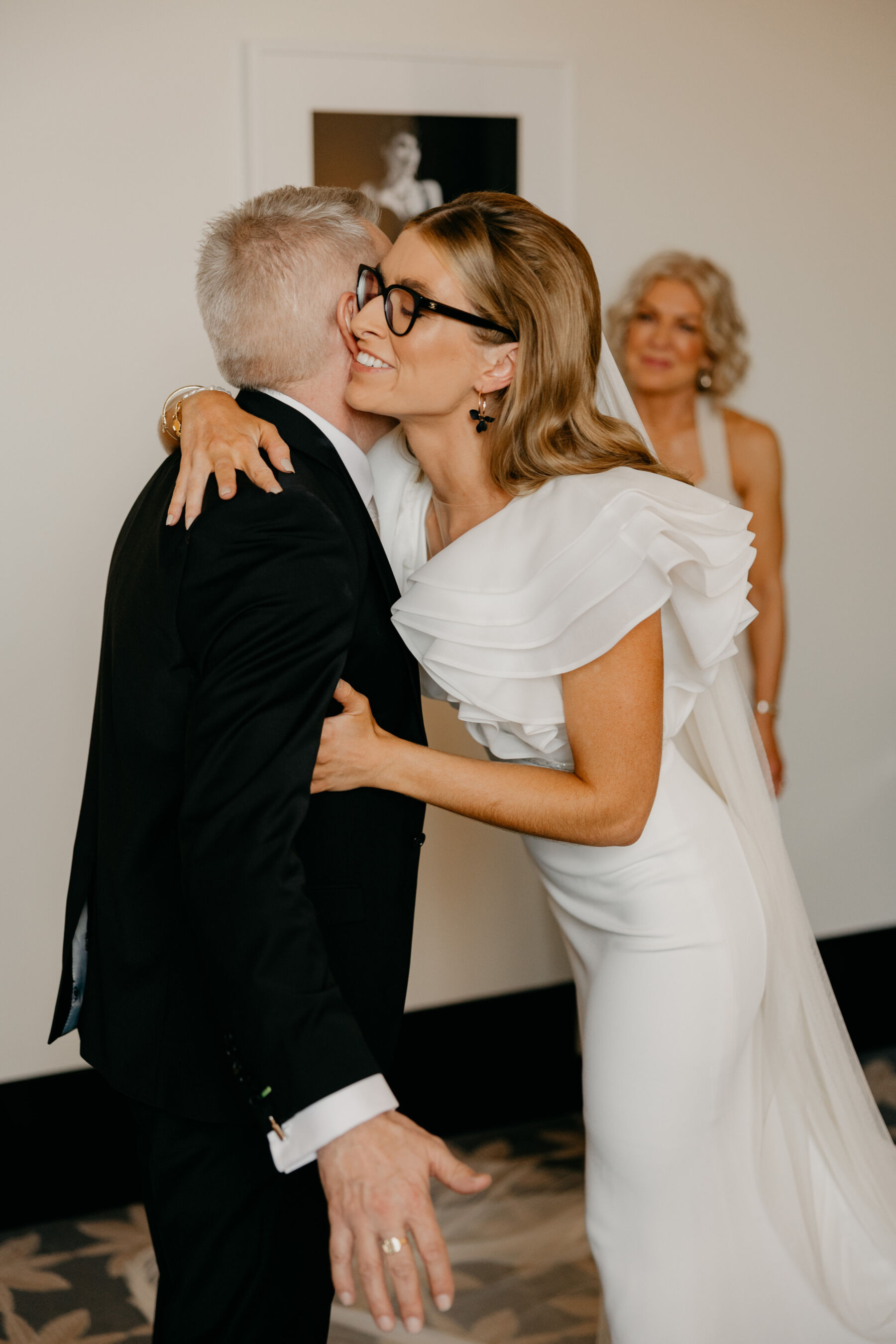 A Pronovias Wedding Dress With Ruffled Sleeves for Charlotte and Curtis's Belfast City Centre Celebration 11 Curtis Charlotte Wedding Previews 35