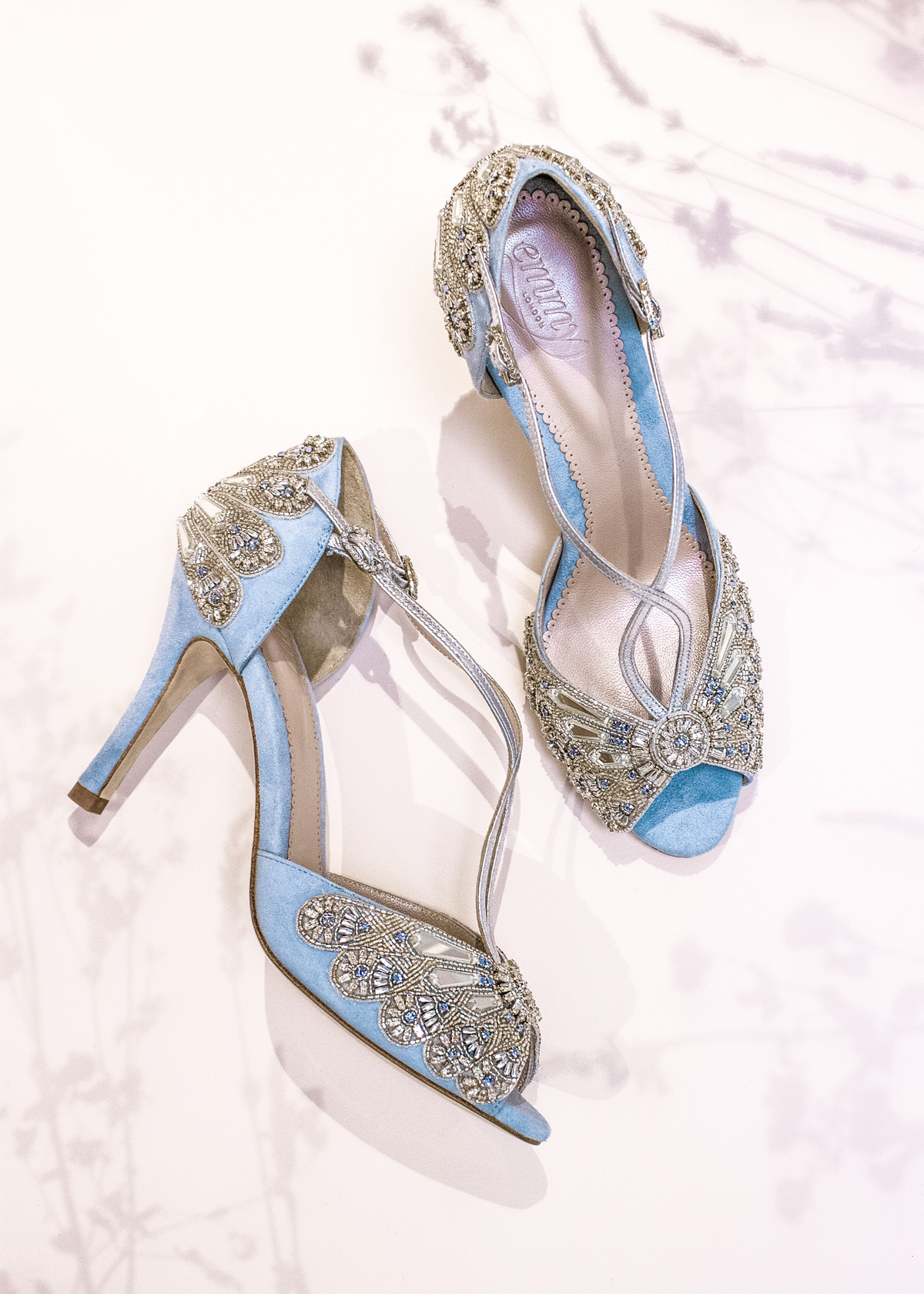 Blue high heel wedding shoes - Enmy London