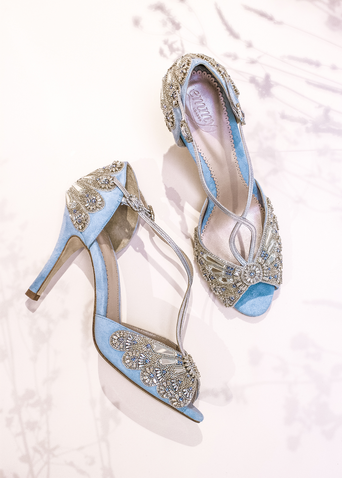 Emmy London - Luxury Wedding Shoes & The New Meadow Dreaming Collection 7 Blue high heel wedding shoes - Enmy London