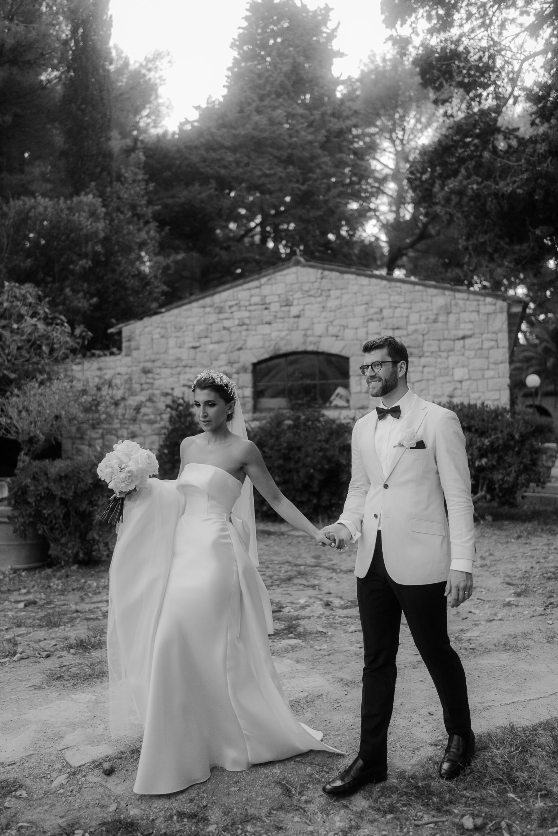 Contemporary and minimalist Eva Lendel wedding dress