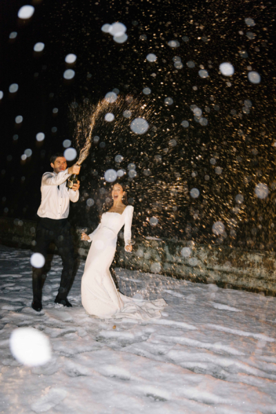 Suzanne Neville Glamour for a Classy & Romantic Winter Wedding at Iscoyd Park