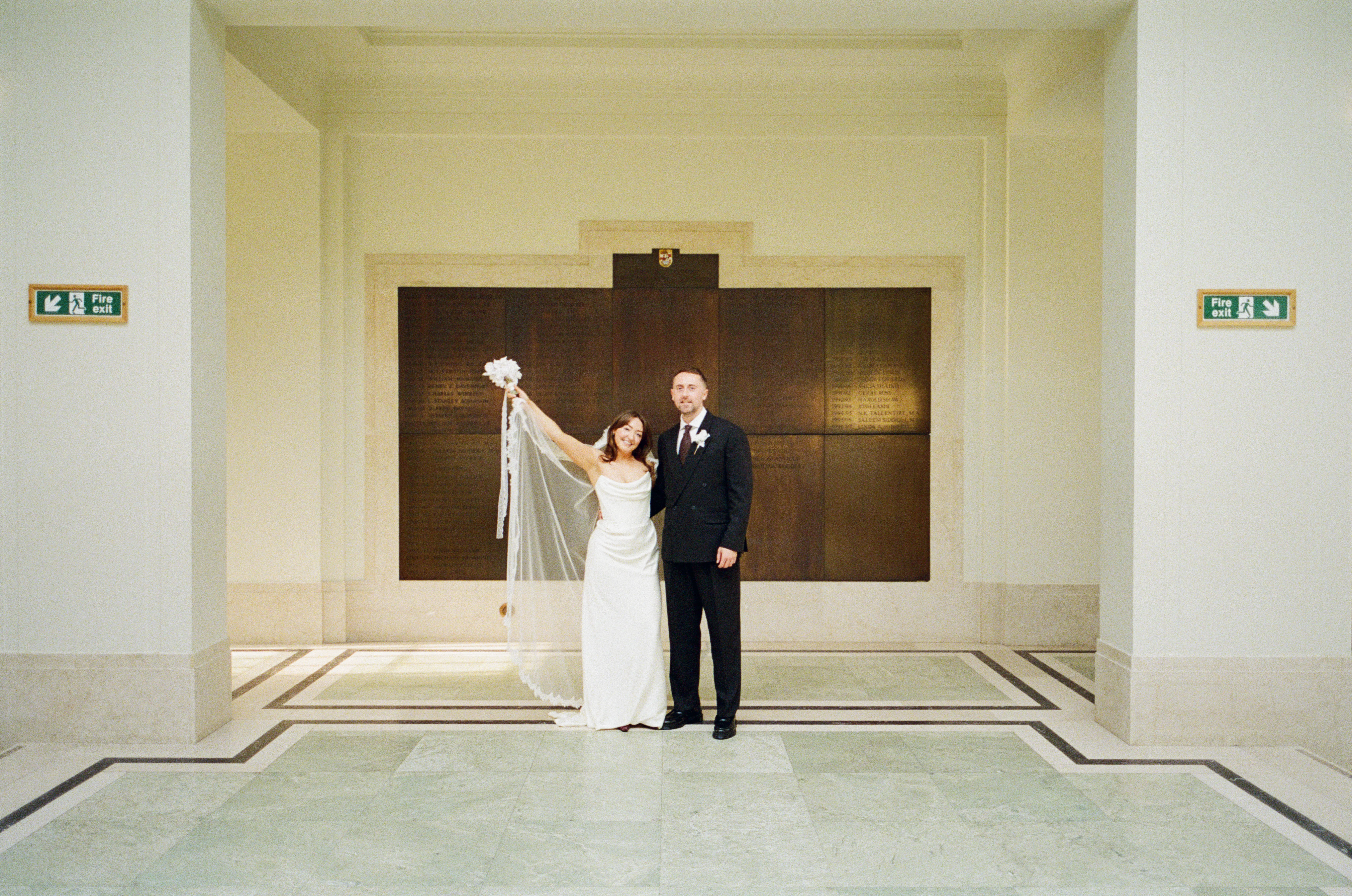 Hackney Town Hall Wedding Portrait
