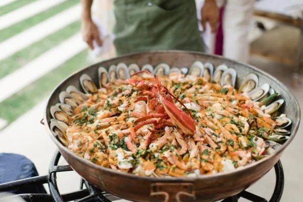 Wedding reception, seafood paella, wedding bbq Algarve