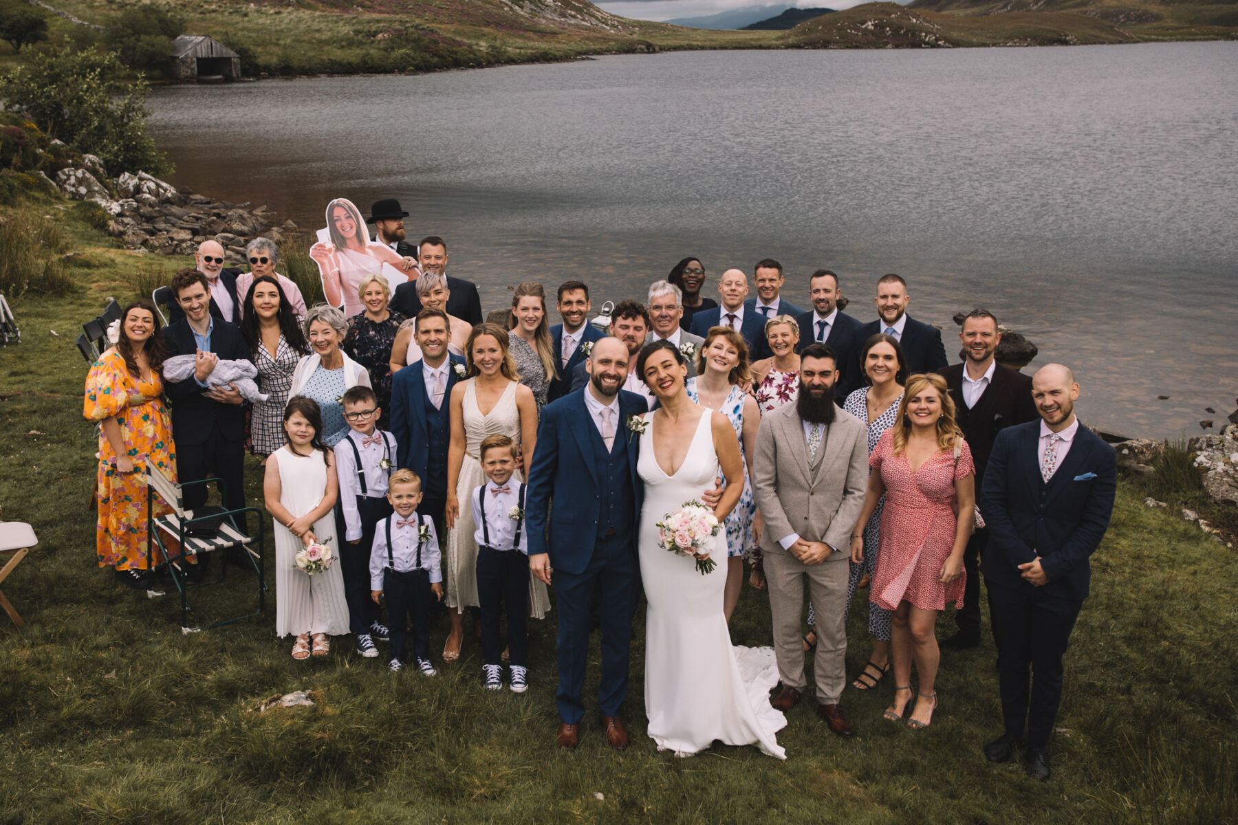 Dawn in Pronovias for her Lovely & Laidback Lakeside Wedding in Wales 27 Pronovias bride wedding in Wales 115