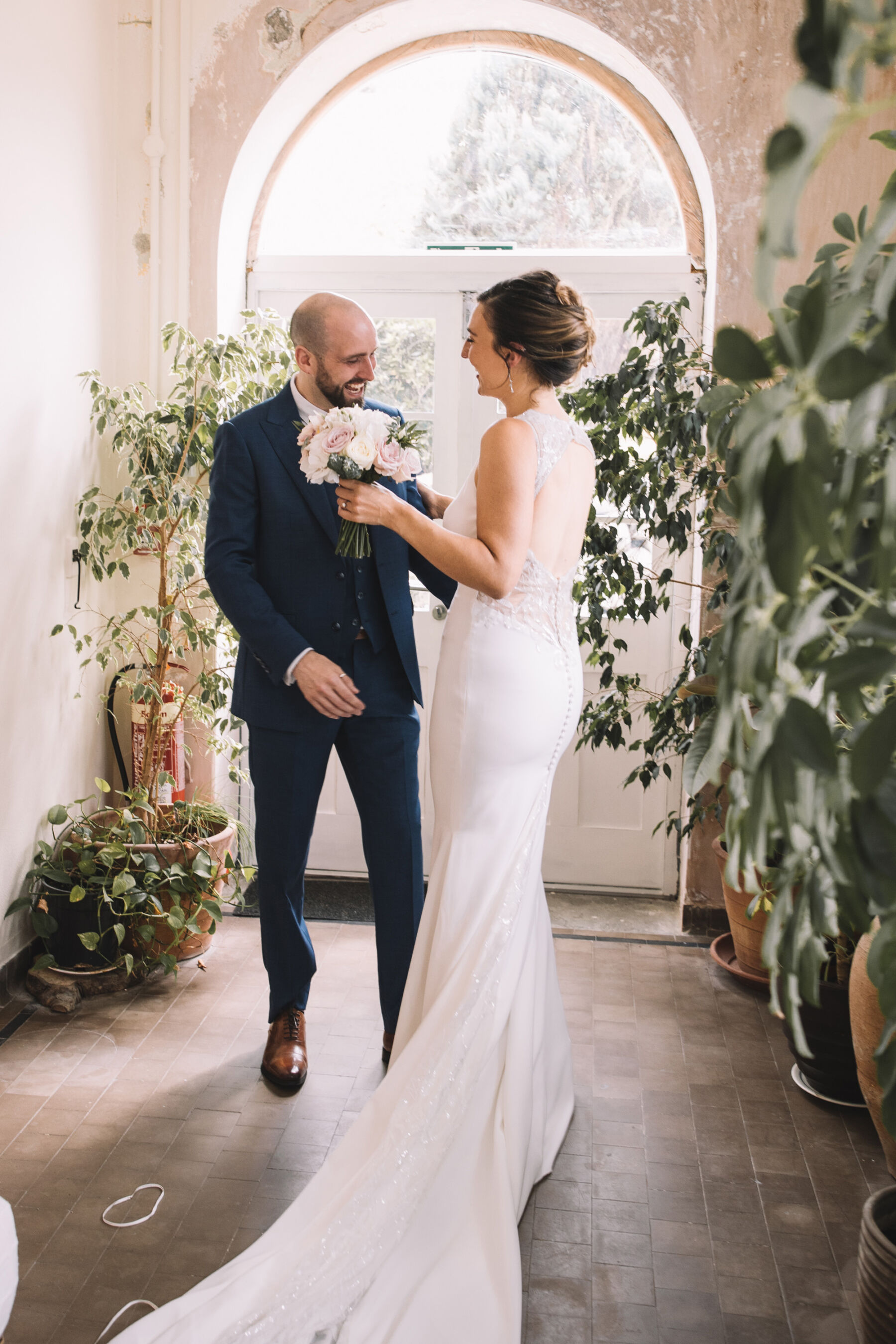 Dawn in Pronovias for her Lovely & Laidback Lakeside Wedding in Wales 14 Pronovias bride wedding in Wales 51