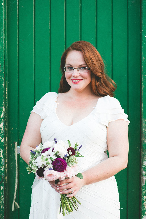 Wearing Glasses On Your Wedding Day 16 Bride wearing dark rimmed glasses 1
