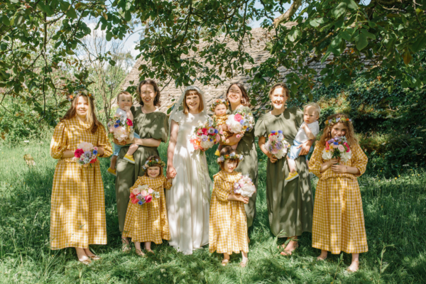 A Lilly Ingenhoven Dress & Loeffler Randal Shoes for a Child Friendly Wedding in the Cotswolds