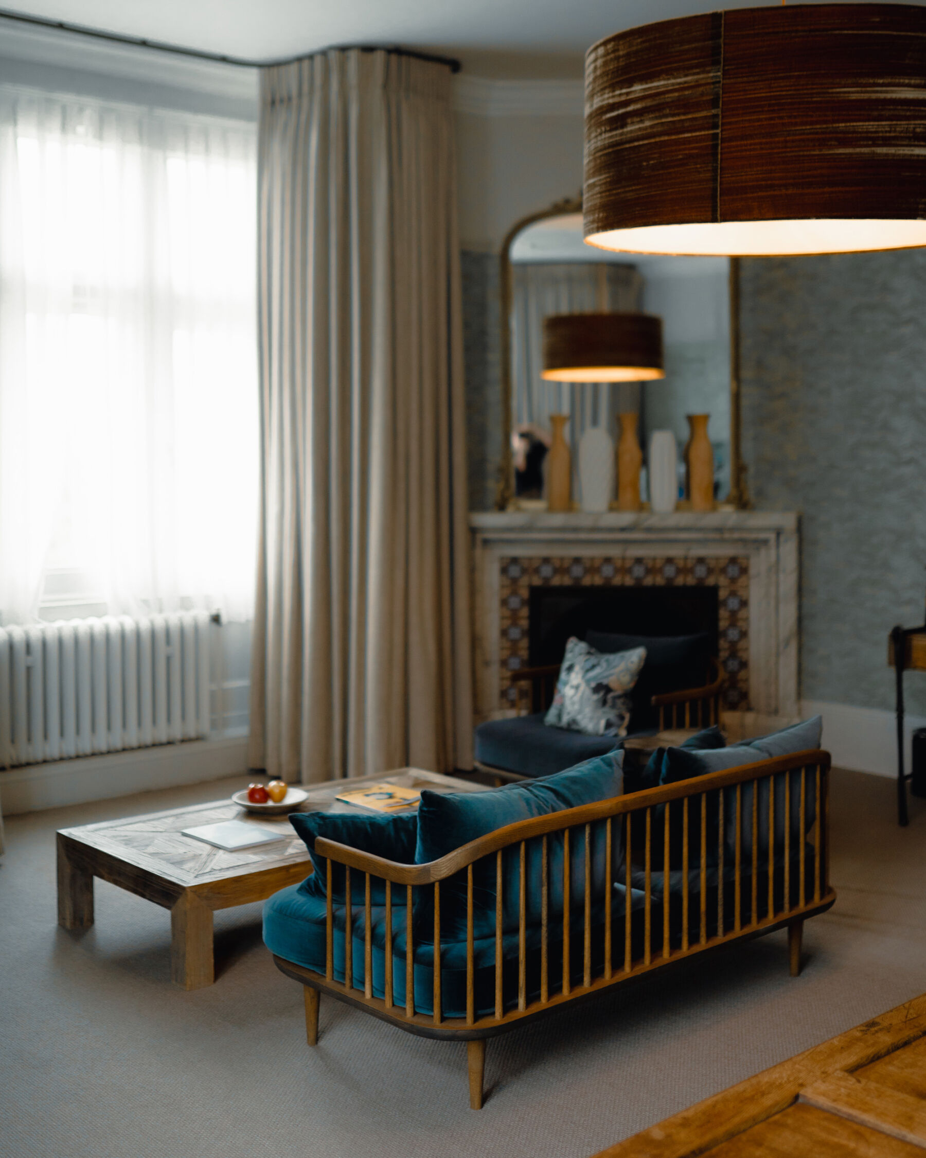 Hampton Manor: A Modern, Reimagined & Wildly Romantic Wedding Venue 10 Contemporary wooden furniture at Hampton Manor.