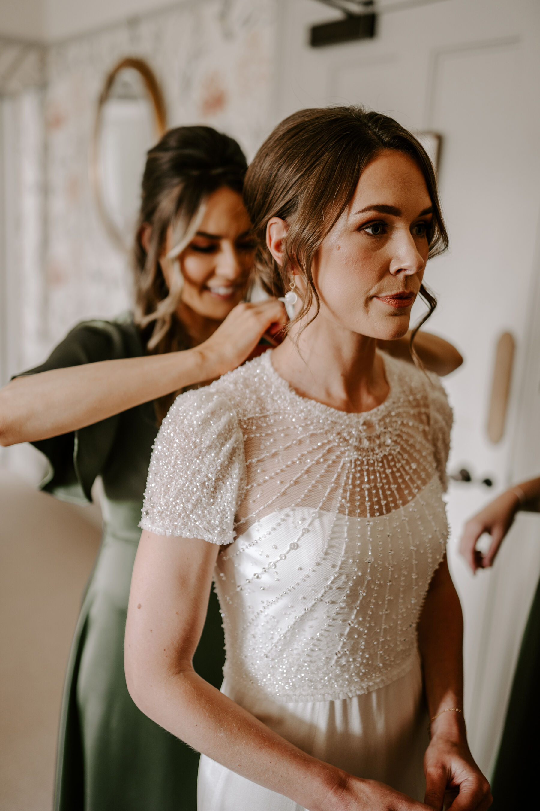 Jenny Packham bride Burtonfields Hall Wedding 146