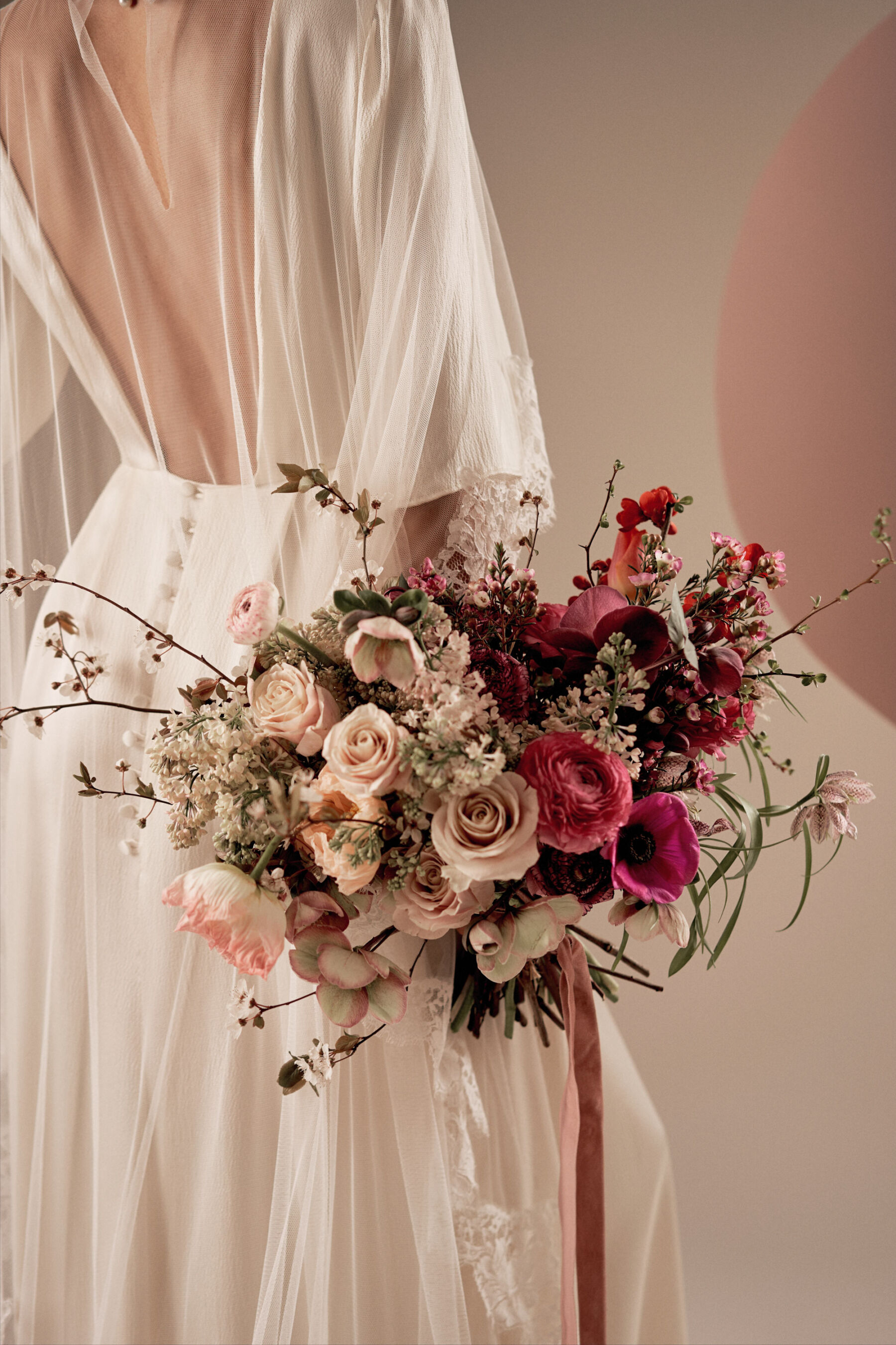 Kate Beaumont: Dopamine Dressing For Brides With Coloured Wedding Dresses 14 KateBeaumont ColourBlockShoot 52