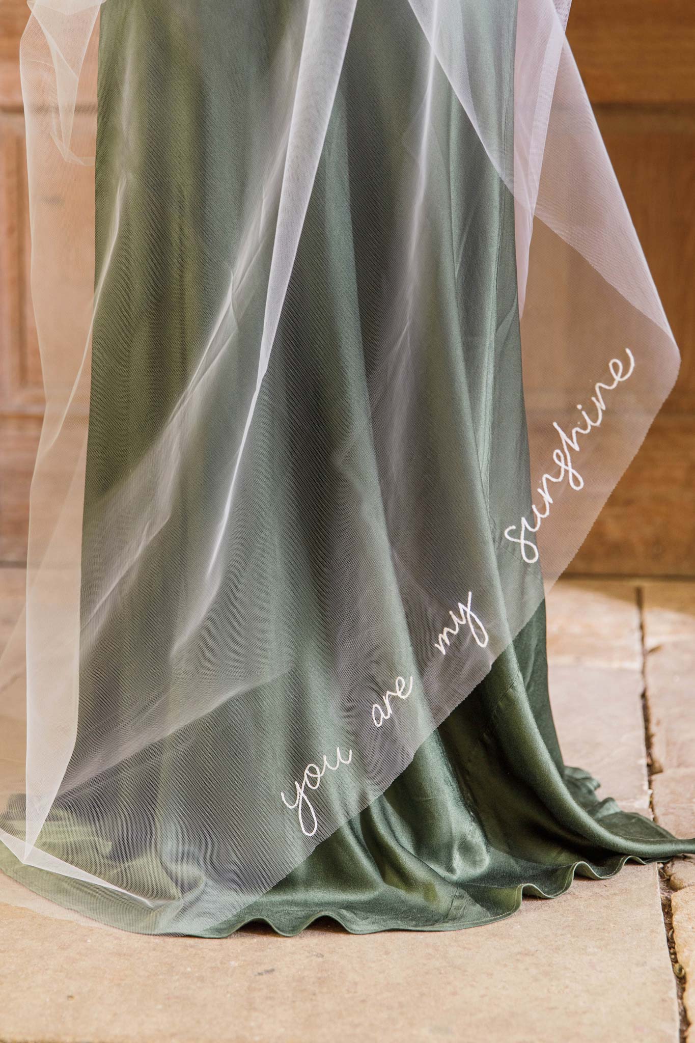 Personalised Embroidered wedding veil