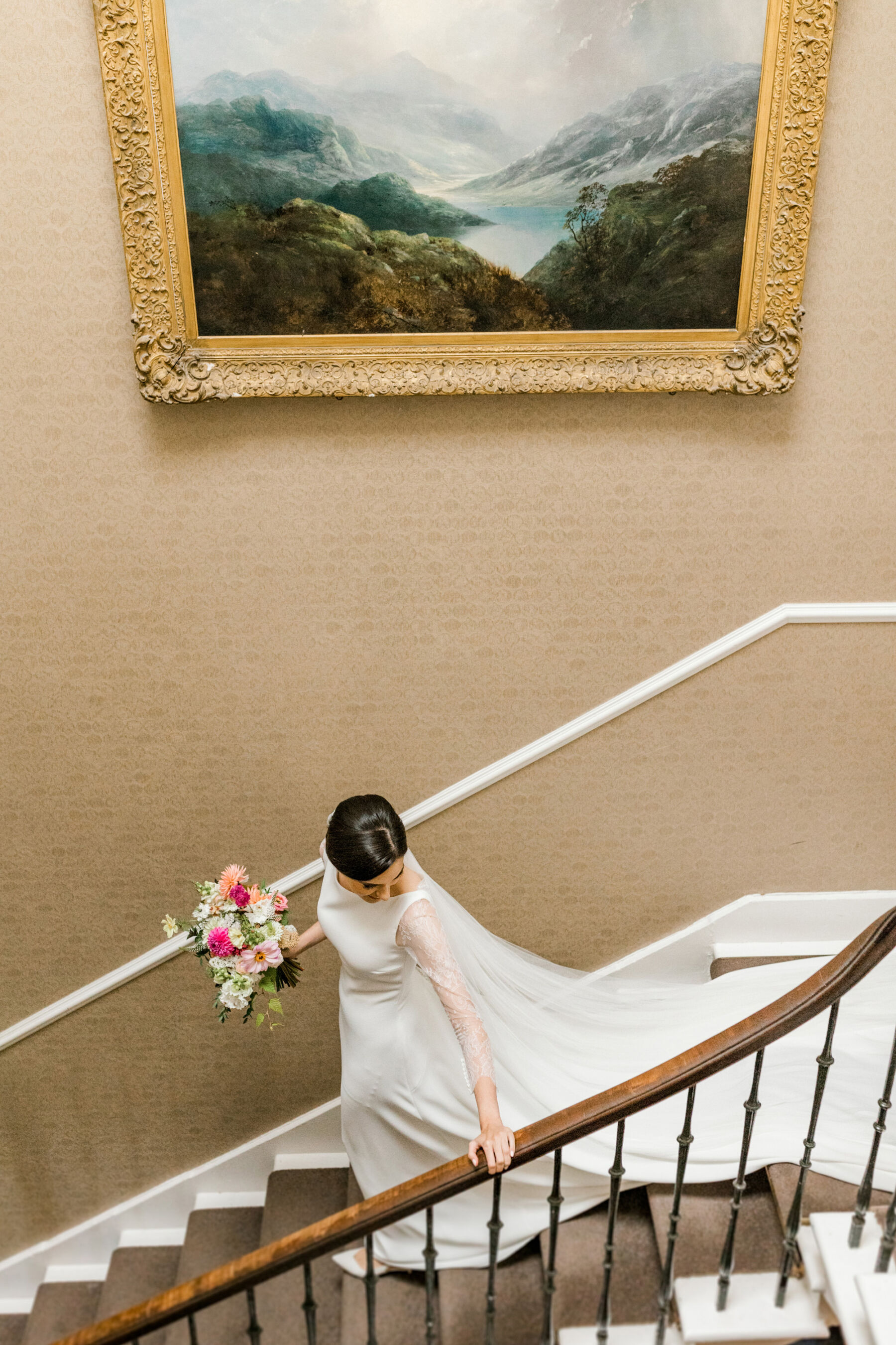 Pronovias Glamour for an Elegant Scottish Countryside Wedding at Ross Priory 12 Ross Priory Wedding Pronovias 127