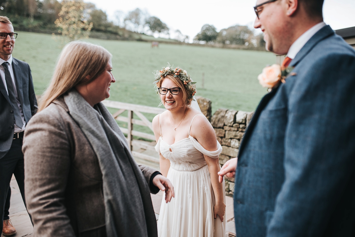 Wearing Glasses On Your Wedding Day 14 jenny packham ashes barn wedding 55