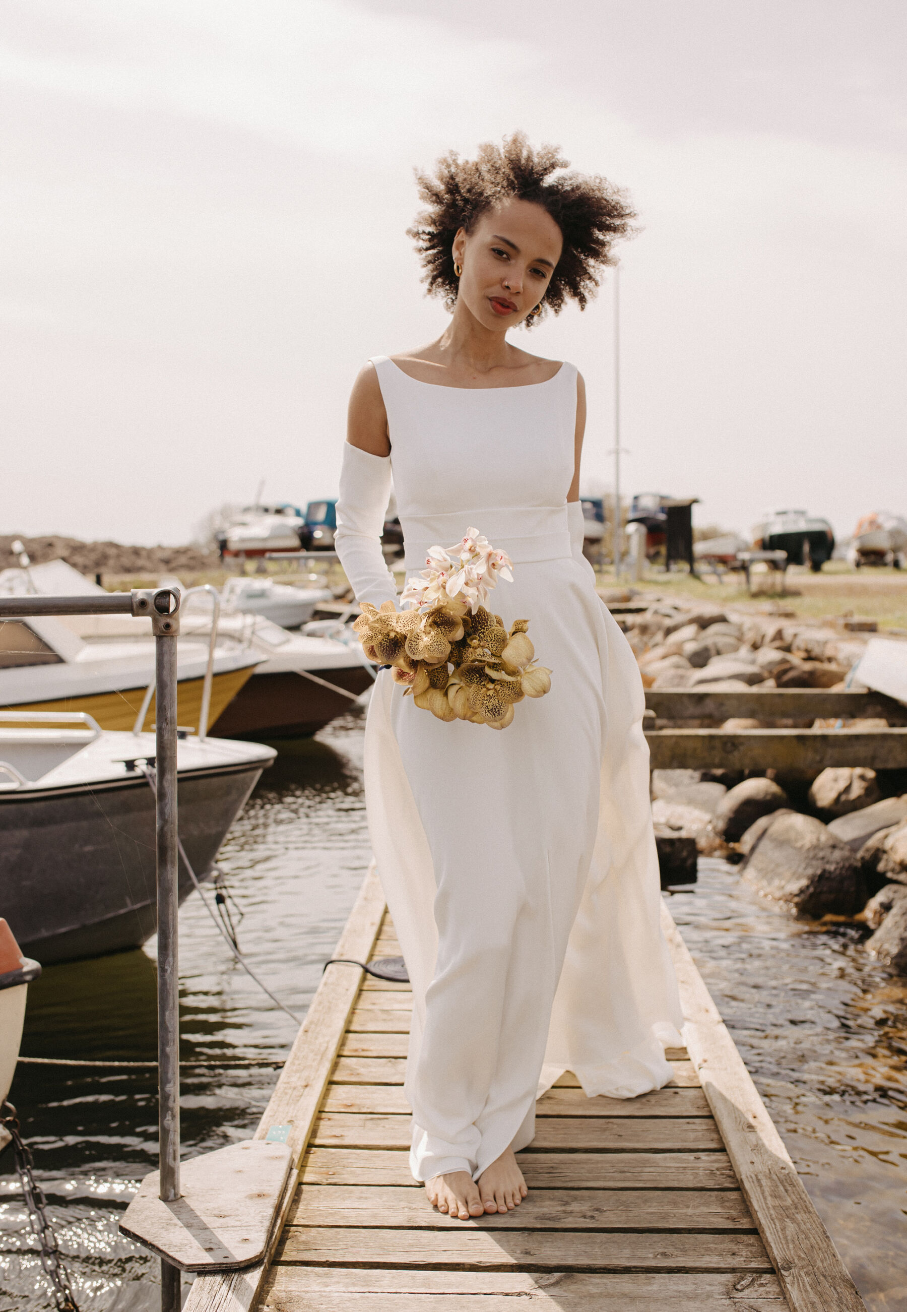 2 Andrea Hawkes Phoebe Pura Collection Sustainable Minimalist Wedding Dresses